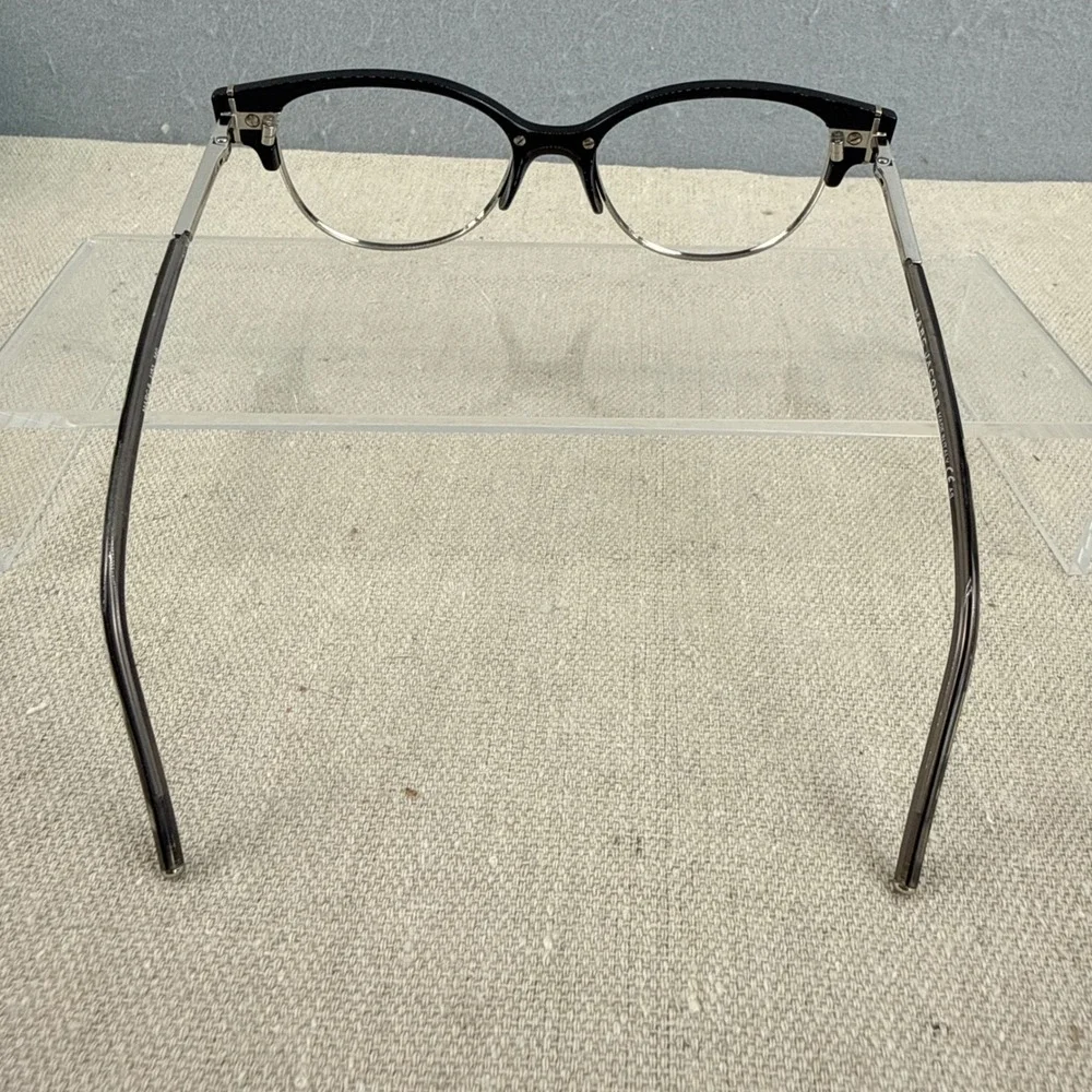 Marc Jacobs MARC 6 U53 Black Silver Cat Eye Eyeglasses Frames Made in Italy 140